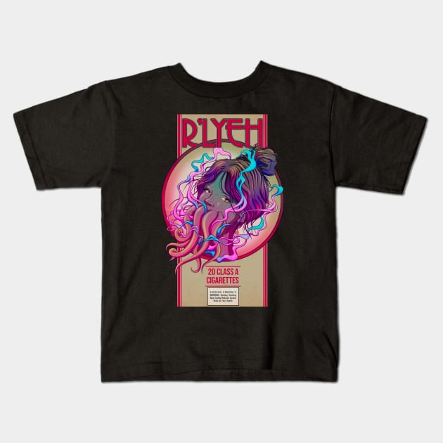 R’Lyeh Kids T-Shirt by willblackb4